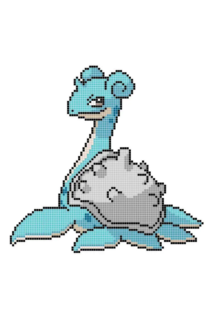Lapras vattentyp Pokemon pärlplatta