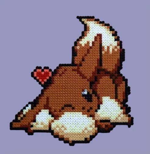 Eevee Pokemon pärlplatta mönster