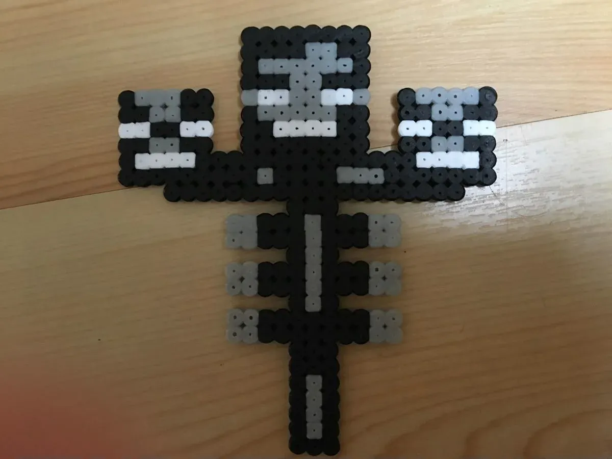 Wither boss med tre huvuden pärlplatta