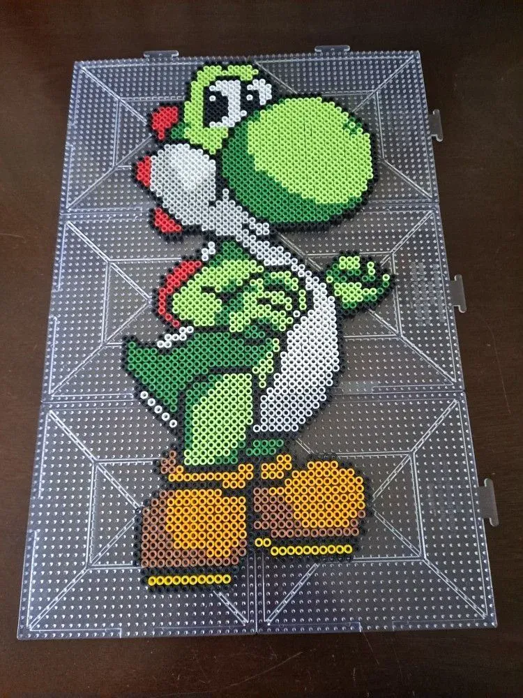 Yoshi stor pärlplatta design