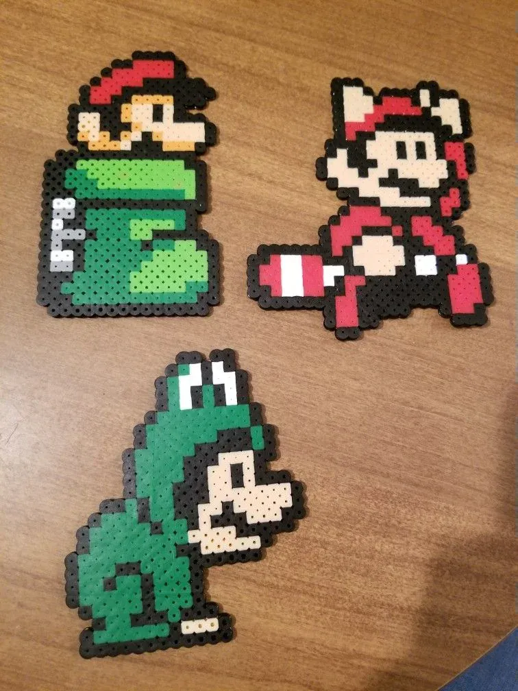 Baby Mario retro pärlplatta