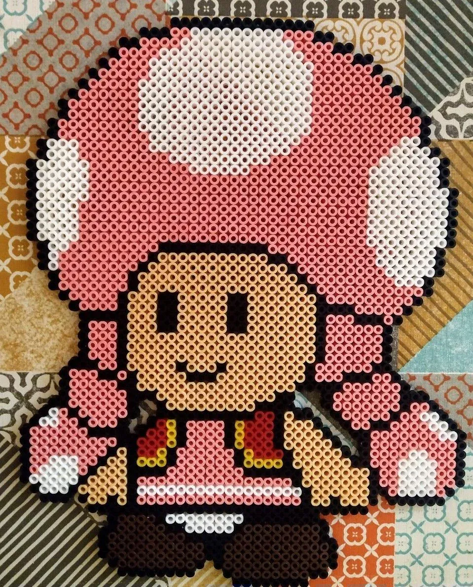 Toadette pärlplatta mönster