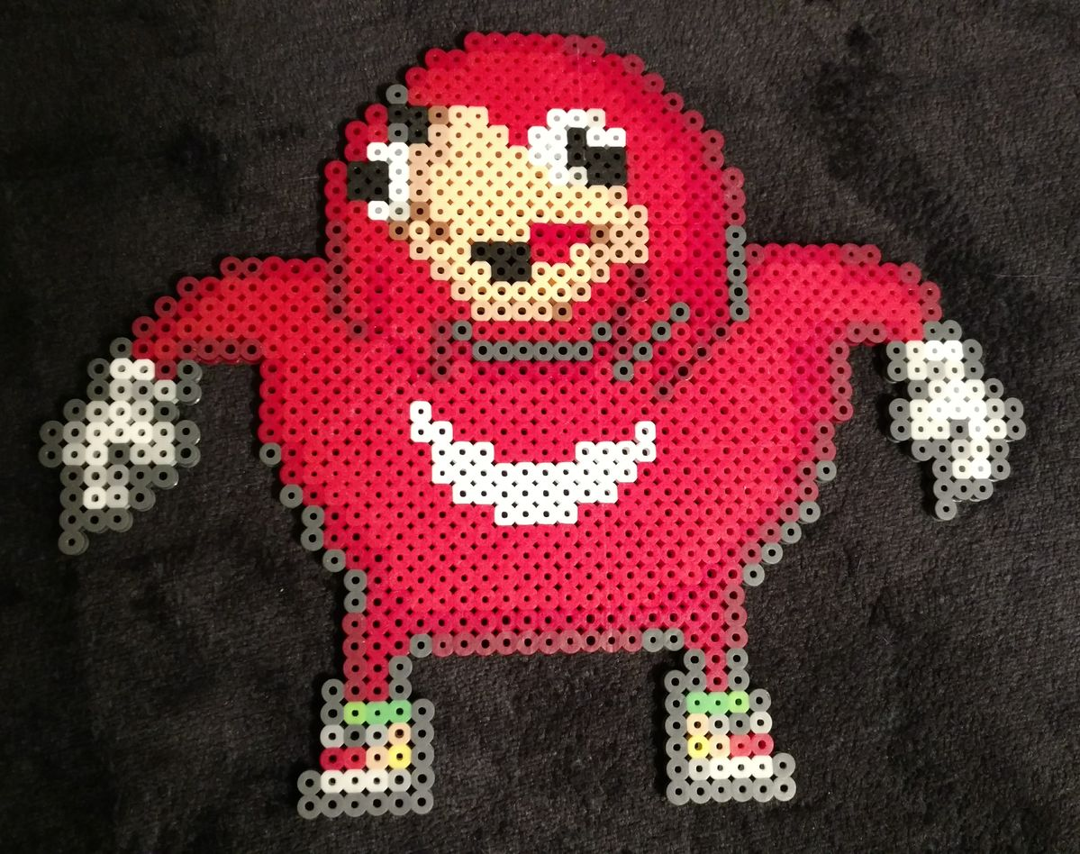 Uganda Knuckles stor pärlplatta projekt