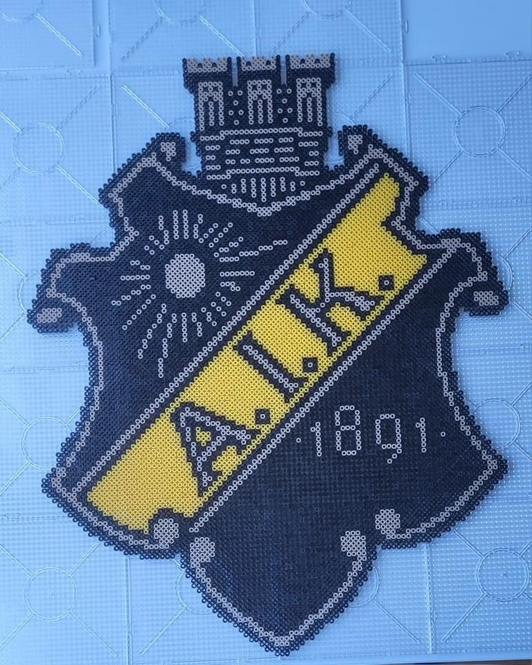 AIK Fotboll klubbmärke pärlplatta