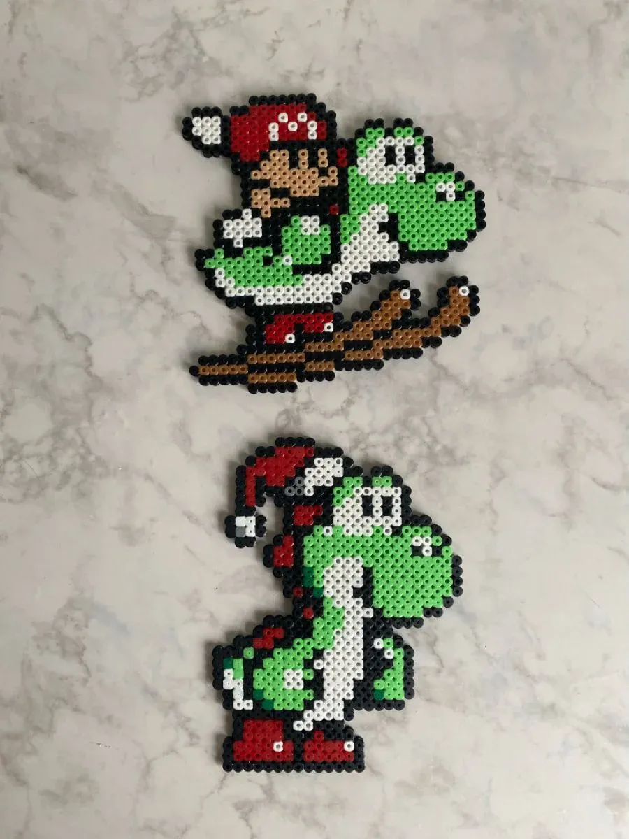 Yoshi julversioner pärlplatta